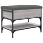 Sonoma gray engineered wood shoe bench 62x42x45 cm by , Benches for halls and storage - Ref: Foro24-835190, Price: 66,34 €, D...