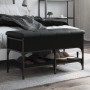 Black engineered wood shoe bench 82x42x45 cm by , Benches for halls and storage - Ref: Foro24-835192, Price: 80,65 €, Discoun...