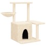 Rascador para gatos con postes de sisal color crema 83 cm de , Mobiliario para gatos - Ref: Foro24-172109, Precio: 36,26 €, D...