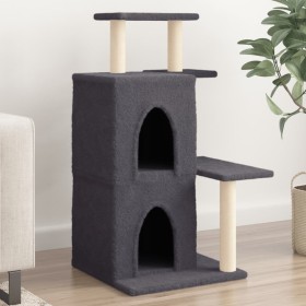 Rascador para gatos con postes de sisal gris oscuro 97 cm de , Mobiliario para gatos - Ref: Foro24-172114, Precio: 40,52 €, D...