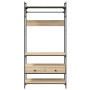 Sonoma oak engineered wood drawer cabinet 89x39x184.5 cm by , Wardrobes - Ref: Foro24-838954, Price: 138,16 €, Discount: %