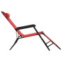 Folding sun loungers with footrest 2 units red steel by vidaXL, Loungers - Ref: Foro24-44344, Price: 106,40 €, Discount: %