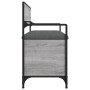 Banco almacenaje madera ingeniería gris Sonoma 85,5x42x73,5 cm de , Bancos para recibidores y almacenamiento - Ref: Foro24-83...