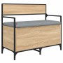 Engineered wood storage bench Sonoma oak 85.5x42x73.5 cm by , Benches for halls and storage - Ref: Foro24-835235, Price: 95,3...