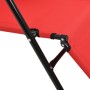 Folding sun loungers with footrest 2 units red steel by vidaXL, Loungers - Ref: Foro24-44344, Price: 106,40 €, Discount: %