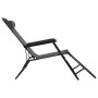 Folding sun loungers with footrest 2 units gray steel by vidaXL, Loungers - Ref: Foro24-44345, Price: 115,71 €, Discount: %