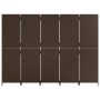 5-panel screen, brown synthetic rattan by , Room dividers - Ref: Foro24-365349, Price: 222,25 €, Discount: %