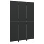 3-panel black synthetic rattan screen by , Room dividers - Ref: Foro24-365356, Price: 125,44 €, Discount: %