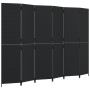 6-panel black synthetic rattan screen by , Room dividers - Ref: Foro24-365368, Price: 289,95 €, Discount: %