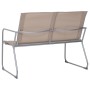 Garden furniture set 4 pieces taupe fabric and steel by vidaXL, Garden sets - Ref: Foro24-44354, Price: 167,36 €, Discount: %