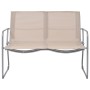 Garden furniture set 4 pieces cream fabric and steel by vidaXL, Garden sets - Ref: Foro24-44353, Price: 151,56 €, Discount: %