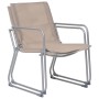 Garden furniture set 4 pieces taupe fabric and steel by vidaXL, Garden sets - Ref: Foro24-44354, Price: 167,36 €, Discount: %