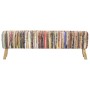 Multicolored chindi fabric bench 160 cm by , Benches for halls and storage - Ref: Foro24-321840, Price: 185,19 €, Discount: %