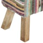 Multicolored chindi fabric bench 160 cm by , Benches for halls and storage - Ref: Foro24-321840, Price: 185,19 €, Discount: %