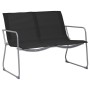 Garden furniture set 4 pieces black fabric and steel by vidaXL, Garden sets - Ref: Foro24-44352, Price: 151,56 €, Discount: %