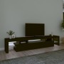 TV stand with LED lights Black 215x36.5x40 cm by , TV Furniture - Ref: Foro24-3152795, Price: 165,75 €, Discount: %