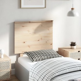 Solid pine wood bed headboard 79x6x82.5 cm by , Headboards and footboards - Ref: Foro24-819145, Price: 36,99 €, Discount: %