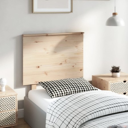 Solid pine wood bed headboard 79x6x82.5 cm by , Headboards and footboards - Ref: Foro24-819145, Price: 35,67 €, Discount: %