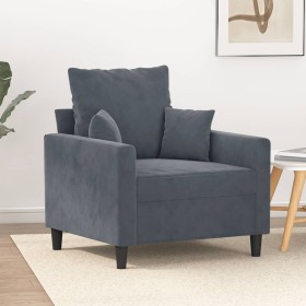 Dark gray velvet armchair 60 cm by , Sofas - Ref: Foro24-359284, Price: 164,41 €, Discount: %