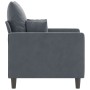 Dark gray velvet armchair 60 cm by , Sofas - Ref: Foro24-359284, Price: 164,99 €, Discount: %