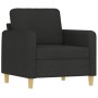 Sillón de tela negro 60 cm de , Sofás - Ref: Foro24-359466, Precio: 170,11 €, Descuento: %