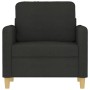 Sillón de tela negro 60 cm de , Sofás - Ref: Foro24-359466, Precio: 170,11 €, Descuento: %