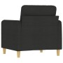 Sillón de tela negro 60 cm de , Sofás - Ref: Foro24-359466, Precio: 170,11 €, Descuento: %