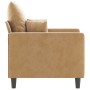 Sillón de terciopelo marrón 60 cm de , Sofás - Ref: Foro24-359290, Precio: 162,99 €, Descuento: %