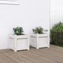 Outdoor planters 2 units solid white pine wood by , Pots and planters - Ref: Foro24-837397, Price: 48,87 €, Discount: %