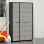 Garden cabinet with 4 shelves black and gray by vidaXL, Lockers and storage cabinets - Ref: Foro24-43701, Price: 217,32 €, Di...