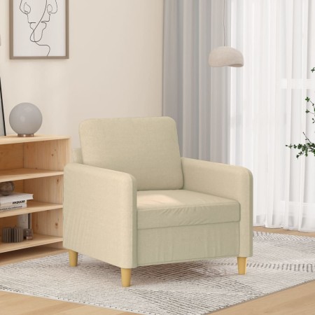 Cream-colored fabric armchair, 60 cm by , Sofas - Ref: Foro24-359464, Price: 160,19 €, Discount: %