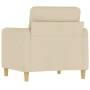 Cream-colored fabric armchair, 60 cm by , Sofas - Ref: Foro24-359464, Price: 160,19 €, Discount: %