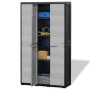 Garden cabinet with 4 shelves black and gray by vidaXL, Lockers and storage cabinets - Ref: Foro24-43701, Price: 217,32 €, Di...