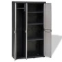 Garden cabinet with 4 shelves black and gray by vidaXL, Lockers and storage cabinets - Ref: Foro24-43701, Price: 217,32 €, Di...