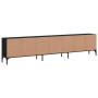 TV stand with black engineered wood drawer 200x25x44 cm by , TV Furniture - Ref: Foro24-838988, Price: 114,20 €, Discount: %