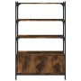 Bookshelf 3 shelves wood engineering oak smoke 70x30x109.5 cm by , Bookcases and shelves - Ref: Foro24-838995, Price: 59,87 €...