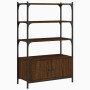 Bookshelf 3 shelves wood engineering brown 70x30x109.5 cm by , Bookcases and shelves - Ref: Foro24-838997, Price: 62,46 €, Di...