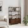 Bookshelf 3 shelves wood engineering brown 70x30x109.5 cm by , Bookcases and shelves - Ref: Foro24-838997, Price: 62,46 €, Di...