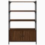 Bookshelf 3 shelves wood engineering brown 70x30x109.5 cm by , Bookcases and shelves - Ref: Foro24-838997, Price: 62,46 €, Di...