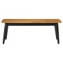 Solid mango wood and iron coffee table 110x50x40 cm by , Coffee table - Ref: Foro24-356976, Price: 112,31 €, Discount: %