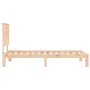 Estructura de cama individual con cabecero madera maciza de , Camas y somieres - Ref: Foro24-3193621, Precio: 90,99 €, Descue...