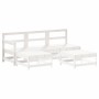 5-piece garden sofa set made of solid white pine wood by , Garden sets - Ref: Foro24-3186530, Price: 315,62 €, Discount: %