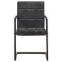 Cantilever dining chairs 2 units black genuine leather by , dining chairs - Ref: Foro24-321852, Price: 312,80 €, Discount: %