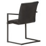 Cantilever dining chairs 2 units black genuine leather by , dining chairs - Ref: Foro24-321852, Price: 312,80 €, Discount: %