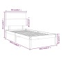 Bettgestell aus massivem Kiefernholz, 100 x 200 cm von , Betten und Lattenroste - Ref: Foro24-3104793, Preis: 94,69 €, Rabatt: %