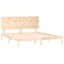 Solid wood bed frame 150x200 cm by , Beds and slatted bases - Ref: Foro24-3104808, Price: 136,99 €, Discount: %