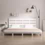 Solid white pine wood bed frame 160x200 cm by , Beds and slatted bases - Ref: Foro24-3120143, Price: 217,36 €, Discount: %