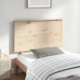 Solid pine wood bed headboard 104x6x82.5 cm by , Headboards and footboards - Ref: Foro24-819155, Price: 43,34 €, Discount: %