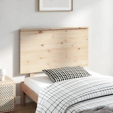 Solid pine wood bed headboard 104x6x82.5 cm by , Headboards and footboards - Ref: Foro24-819155, Price: 43,32 €, Discount: %