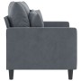 Sofá de 2 plazas de terciopelo gris oscuro 120 cm de , Sofás - Ref: Foro24-359294, Precio: 233,18 €, Descuento: %